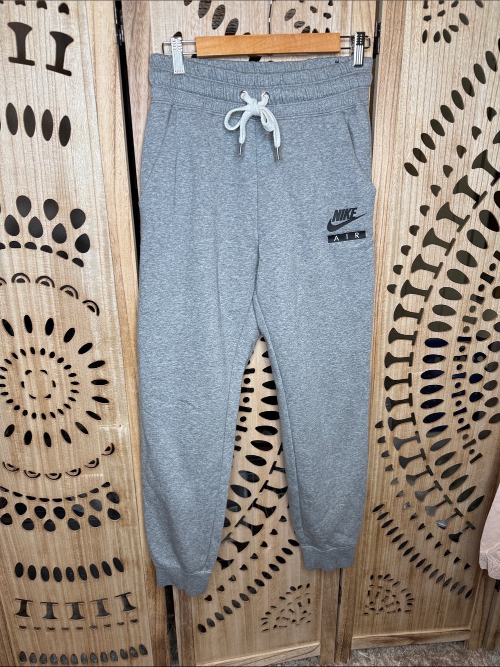 Nike Gray Fleece Drawstring Joggers